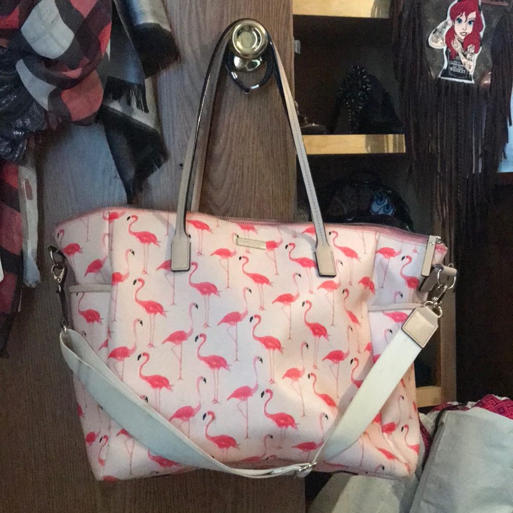 Kate Spade Flamingo Diaper Bag WITH wallet!!